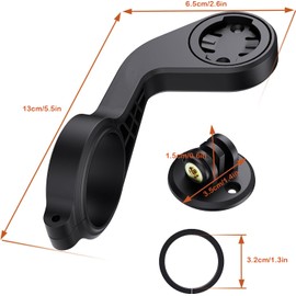 Voarge Bicycle Mount, Bicycle Accessories for Outdoor Sports, Support for Edge, Counter Compatible with IGS GPS GoPro Out Front Bicycle Accessories