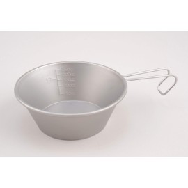 Katsurika Shoji Made in TSUBAME Titanium Shera Cup, 11.2 fl oz (330 ml), Graduated Included