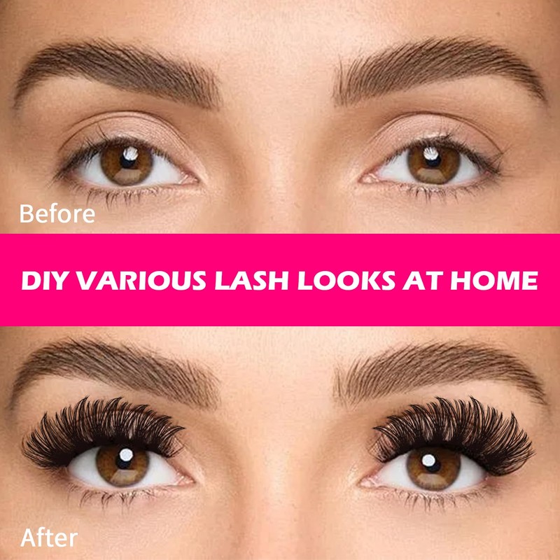 RITALASH Lash Clusters 80D DIY Cluster Lashes Fluffy Volume Eyelash