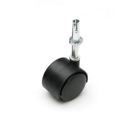 Merriway® BH05122 (2 Pcs) Castor Caster Twin Wheel Socket Fix 40mm White - Pack of 2 Pieces