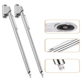 Naisfei 2 Pack Tire Pressure Gauge,20-120 PSI Dual Head Tire Gauge, Heavy Duty Air Pressure Gauge with Stainless Steel Body, for Cars, Trucks, RVs, Motorcycles, and Bicycles