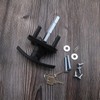 OTOTEC T Black Garage Door Lock 75mm Shaft 35mm Fixing