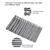 Dapping Tool,17PCS Semi-Circular Punch Anvils Jewelry Manufacturing Making Tools Dapping
