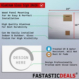 Fastasticdeals Home Decor Wall Sign Red and Grey Brick Style B Stone Art Picture Frame Rectangular Shape 24x16Inches