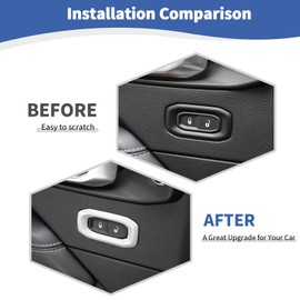 RT-TCZ for Wrangler JL Door Lock Switch Button Trim Cover White for Jeep Wrangler JL JLU Gladiator JT 2018-2024 White Interior Accessories 2pcs