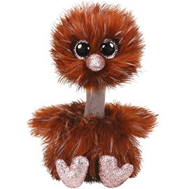 TY Orson Ostrich Beanie Boos Medium, Beanie Baby Soft Plush Toy, Collectible Cuddly Stuffed Teddy