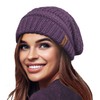 TOSKATOK Ladies Warm Slouch Knit Winter Beanie Hat with Supersoft