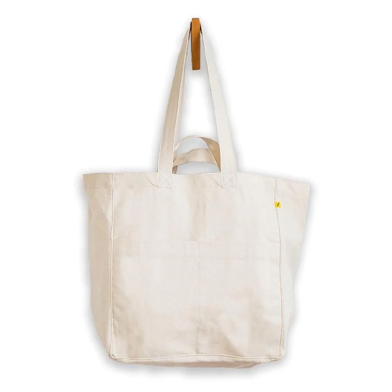 Fluf Organic Cotton Box Tote Bag, Carbon