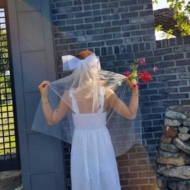 Self-Wedding Pearl Veil for Wedding Performance Anniversary