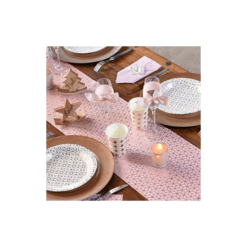 Santex 5633-19-30 Cement Tile Table Runner, Copper