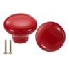 sourcing map 2 Packs Ceramic Drawer Knobs, Round Dresser Pulls,