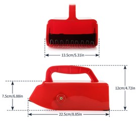 Vivi Bakie Berry Picker, Fruit Harvesting, Fruit Picker, Lightweight, Plastic Sifter, Gardening Tool, Fruit Collector, Garden Tool (Red)