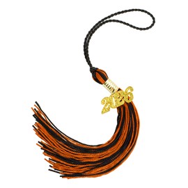 2026 Tassel Graduation, Black and Orange Graduation Tassel, 2026 Graduations Cap Tassels, Gradutate Cap Tassels with 2026 Year Gold Charms for Grad Cap Hat Ceremonies Memorial Graduations Decorations
