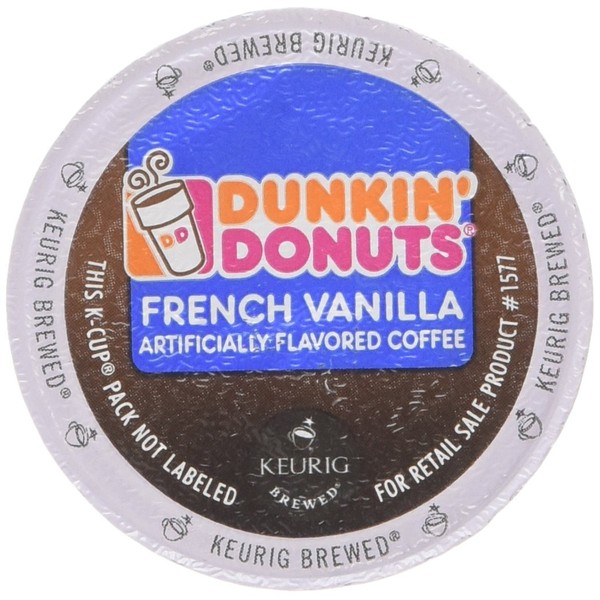 Dunkin Donuts French Vanilla - Box of 12 Kcups for Use in Keurig Coffee Brewers