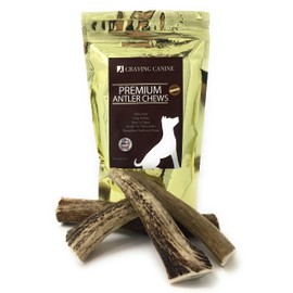 Craving Canine Grade A USA Deer Antlers for Dogs. Odorless, Split-Resistant Horns for Aggressive Chewers. Long Lasting & Easy to Digest Antler Full of Glucosamine for Healthy Joints. 1 lbs