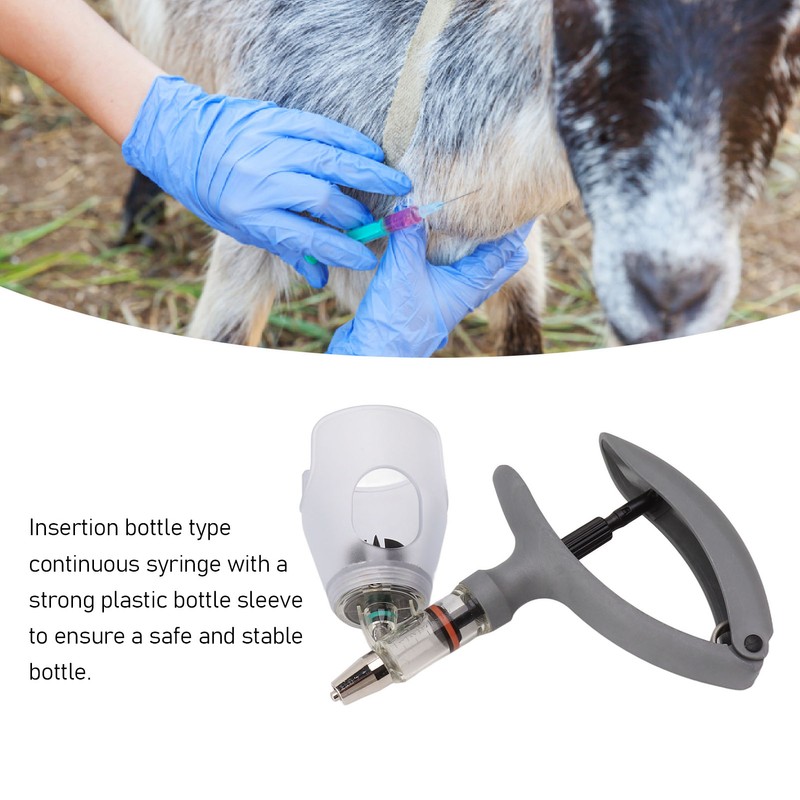 Livestock Syringe Adjustable Continuous Automatic Veterinary Syringe Gun for Cattle