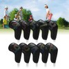 10PCS Iron Head Cover Waterproof PU Leather Iron Headcover Number
