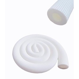 Foam Insulation Pipe - 6ft (1.8m) White, 0.75x0.39in, Suitable for Water & AC Pipes