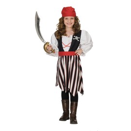 Rubies 1 2387 116 - Kostüm Piraten Girl Größe 116, 2-teilig