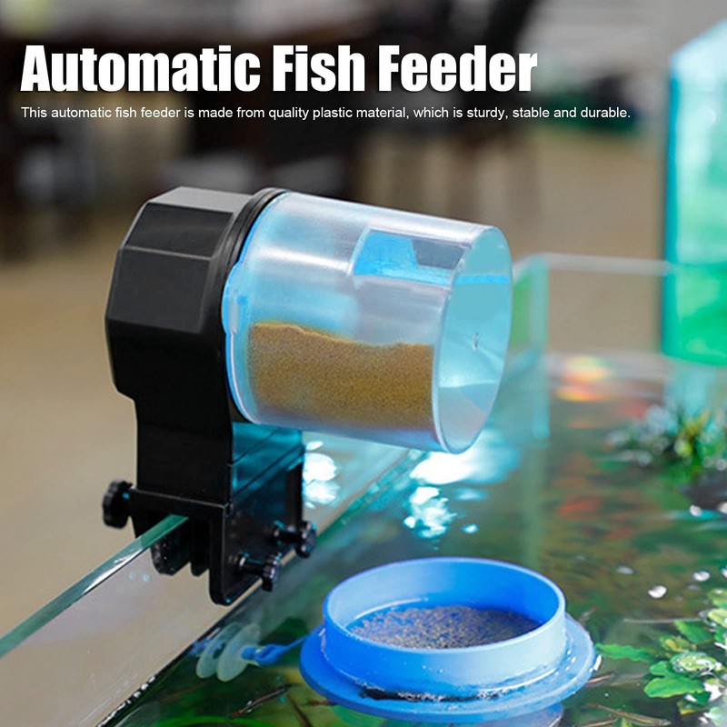 Zerodis Automatic Fish Feeder for Aquarium, Auto Food Dispenser with