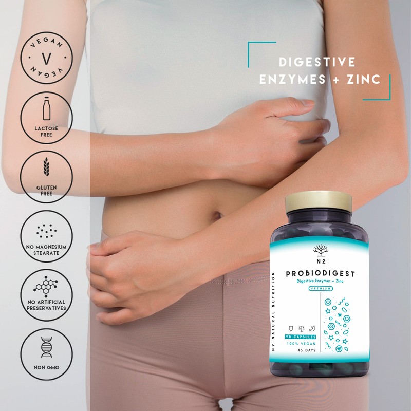 Probiotics, Prebiotics, Digestive Enzymes & Zinc. Probiotic with 60 Billion