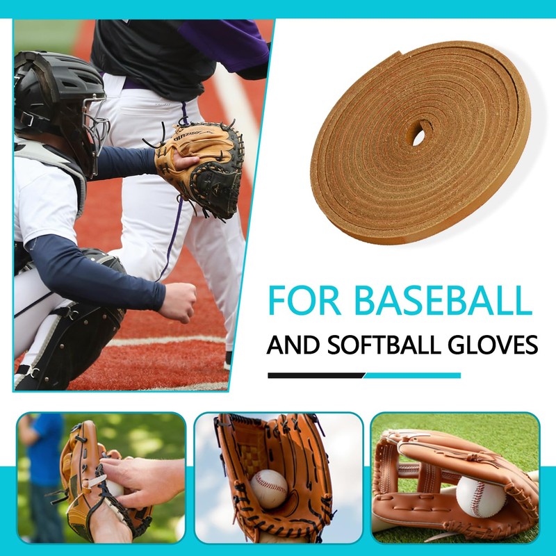 Baseball Glove Lace, Mitt Lace Repair Kit Softball 2 Leather