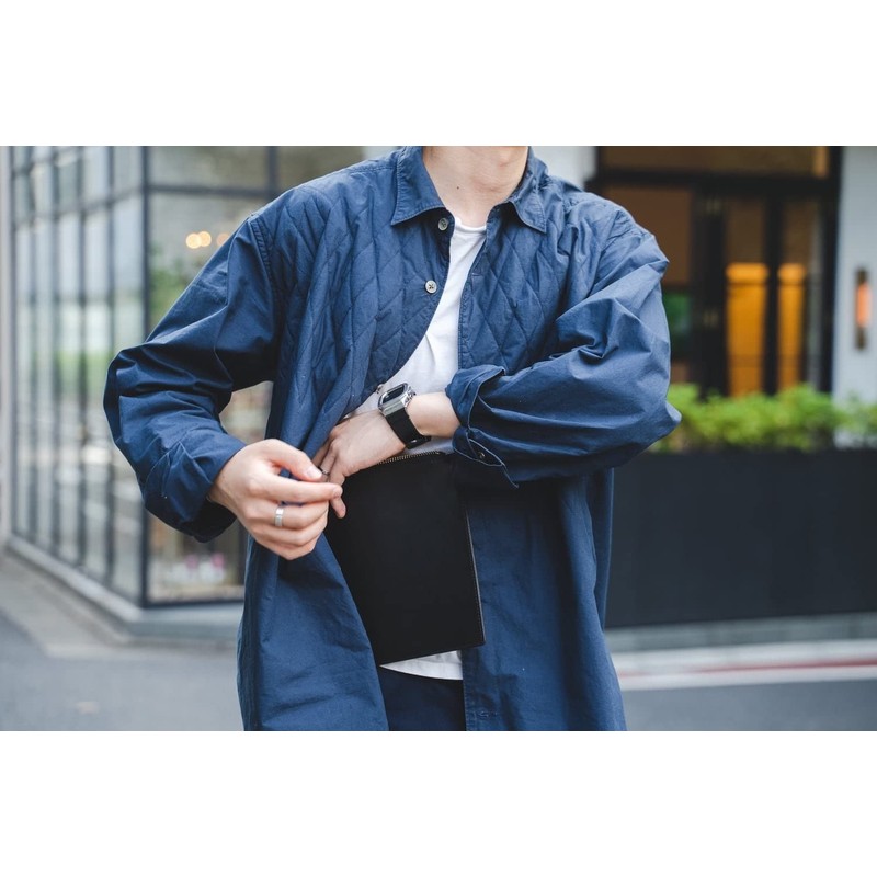 [drip] Inner Sacoche Men's Hiding Sacoche Jacket, Small, Leather, Lightweight,