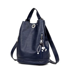 Deerword Ladies' Rucksack, Ladies’ Handbag, City Backpack - blue, size: m