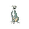 Red Parka Enamel Pin - Greyhound