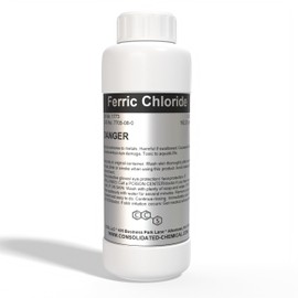 Ferric Chloride - High Concentration Chloride Solution - Wide Applications - Ideal as Etching Cream, Coagulant for Water Treatment - Copper and Stainless Steel Etchant Solution (500mL (16 Fl Oz))