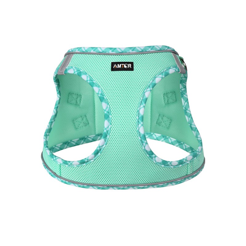 AMTOR Small Dog Harness with Leash Set, No Escape Easy