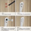 Deezio Extra Strong Stainless Steel Screw Single Hooks, Coat Hooks,