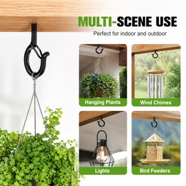TviewSmart Q Hanger Screw Hooks for Hanging Outdoor String Lights