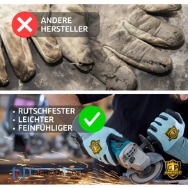 G4P Multi Flex Cool&Touch - Arbeitshandschuhe mit Touchscreen-Funktion, 2 Paar, Kühlende Thermatech-Faser, Nitril-Mikroschaum Beschichtung, Gr. L (Gr. 9), Farbe: Blau/Schwarz