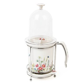 Golden Bell Wildflower Round Water Drain Spoon + Lid / 골든벨 야생화 원형 물받이수저통 + 뚜껑