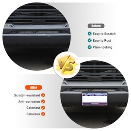 Car Front License Plate Holder Frame for Toyota Tundra 2022-2025, Car Exterior License Frame Replacement Accessories