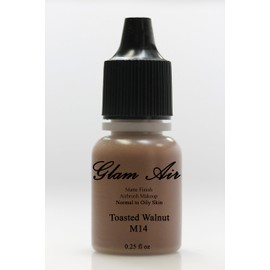 "Daring Goddness" Set of Six (6) Shades of Glam Air Airbrush Matte Makeup Foundation, Airbrush Blush and Airbrush Eye Shadow Water-based Formula Last All Day (For All Skin Types)0.25oz Bottles