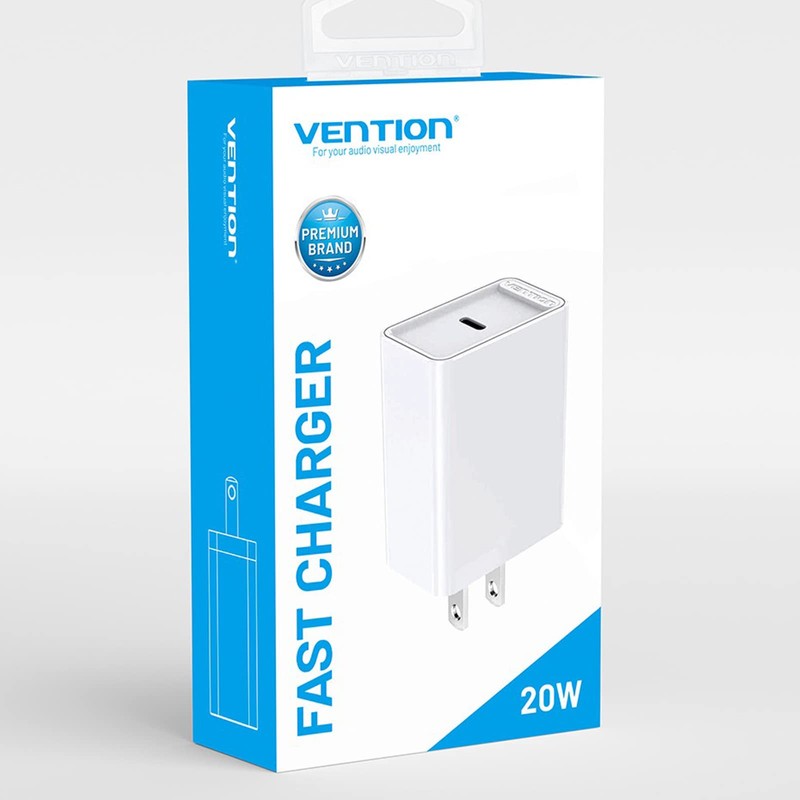 VENTION USB-C Fast Charger Type C Portable Charger PD20W 1