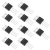 10pcs IRF4905 Transistor MOSFET TO-220 Transistor with Field Effect, Channel,