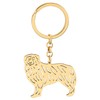 LONYOO Cute Stainless Steel Dog Keychain Keyring Pet Dog Gifts