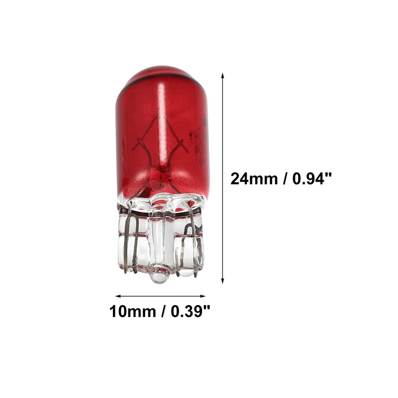 X AUTOHAUX 10pcs DC 12V T10 W5W LED Incandescent Dashboard