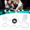 Clear Plastic Pool Billiard Cue Bridge Head Pool Stick Holder