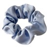 Pack 8 Scrunchie Satin Azul Cielo Liga Elástica Mujer Moda