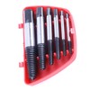 6Pcs/Set Screw Extractor Serrated Thread Square Head Broken Damaged Screw