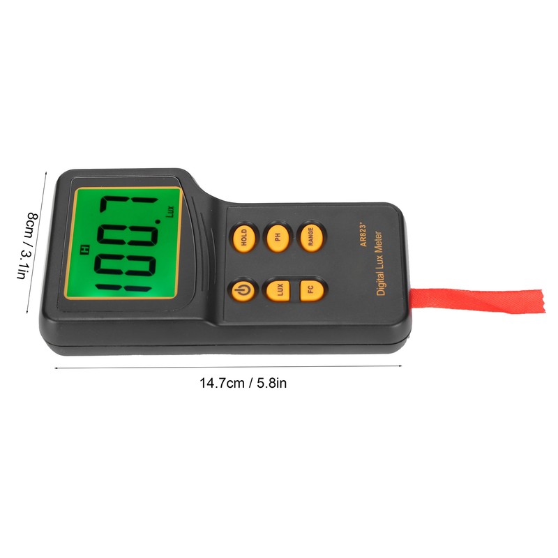 Illuminance Meter Photometric Measurement Data Retention Accurate High Sensitivity 3‑Gear