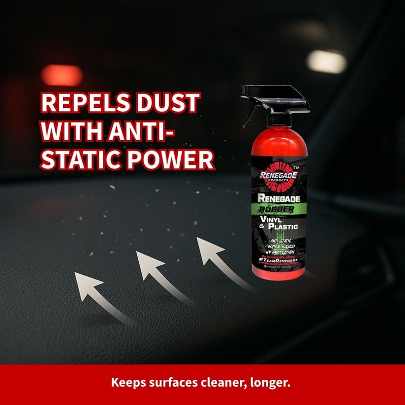 Rebel Rubber, Vinyl & Plastic Spray Shine with UV Protection,