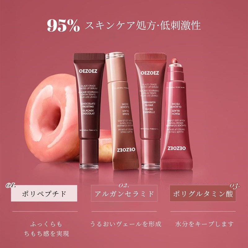 Color Lip Serum, Moisturizing & Moisturizing, Long-Lasting, Wrinkle & Dry