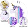 Unicorn Hair Clips Holder With Rainbow Yarn Tassels Hair Bows