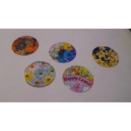 Unbranded Pre Cut One Inch Bottle HAPPY EASTER Free Shipping - photo, 15 images