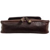 Rowallan Mens Structured Brown Leather Hanging Large Wash Travel Toiletry